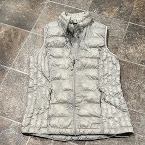 Women's Light Gray Quilted Vest
